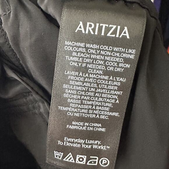 NWT Group Babaton Aritzia Emerson Pants Women's Parachute Black 6 - Picture 11 of 11